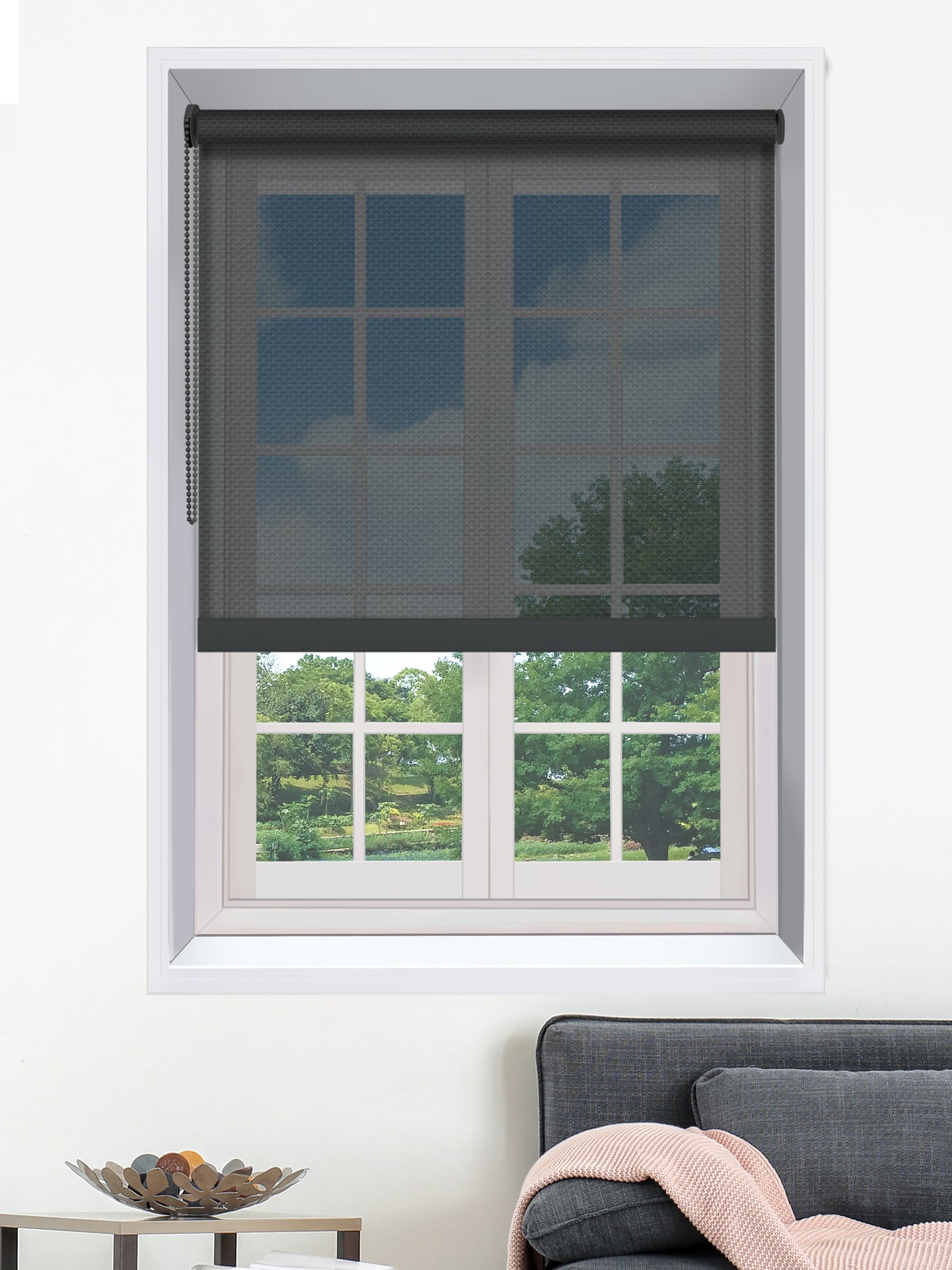 Sunscreen Roller Blinds - Charcoal