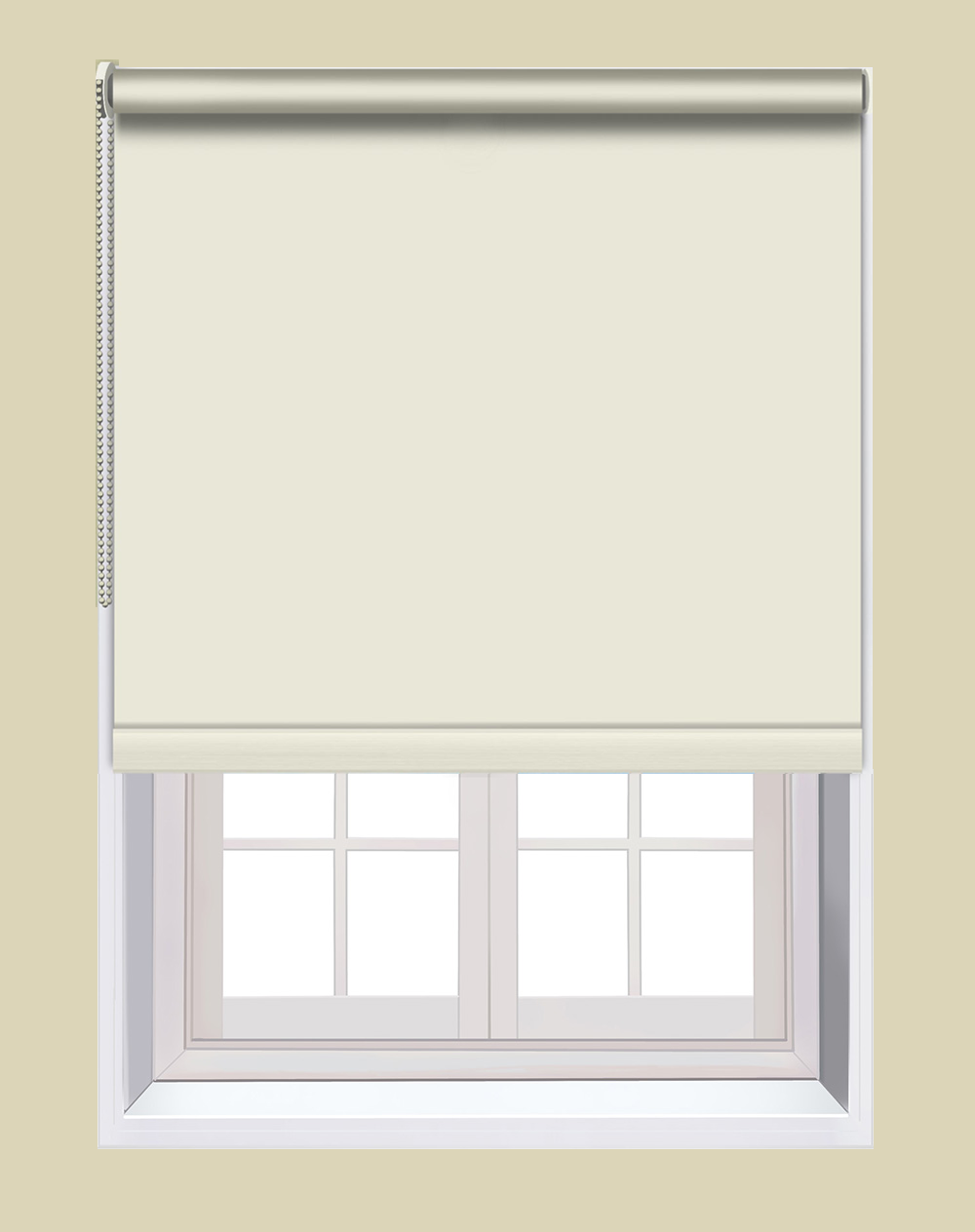 Blockout Roller Blinds - Cream