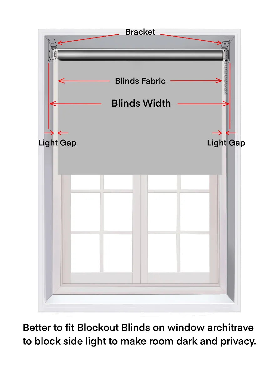 Sunscreen Roller Blinds - Cream