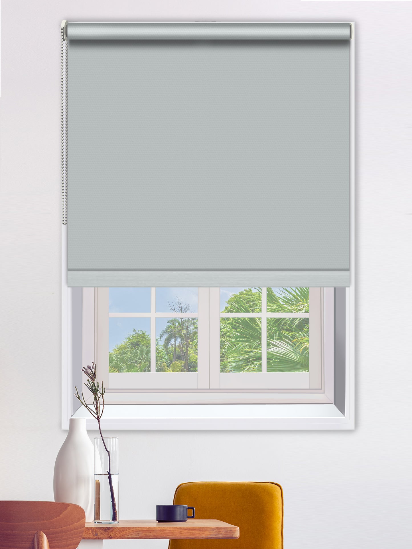 Custom made Blockout Roller Blinds - Grey