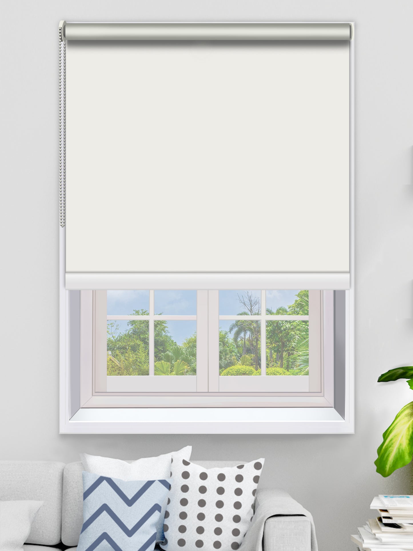 Custom made Blockout Roller Blinds - White