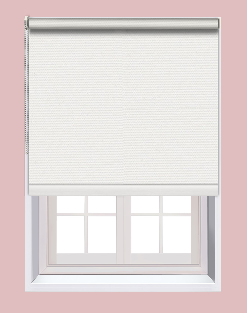 Custom made Blockout Roller Blinds - Pure White