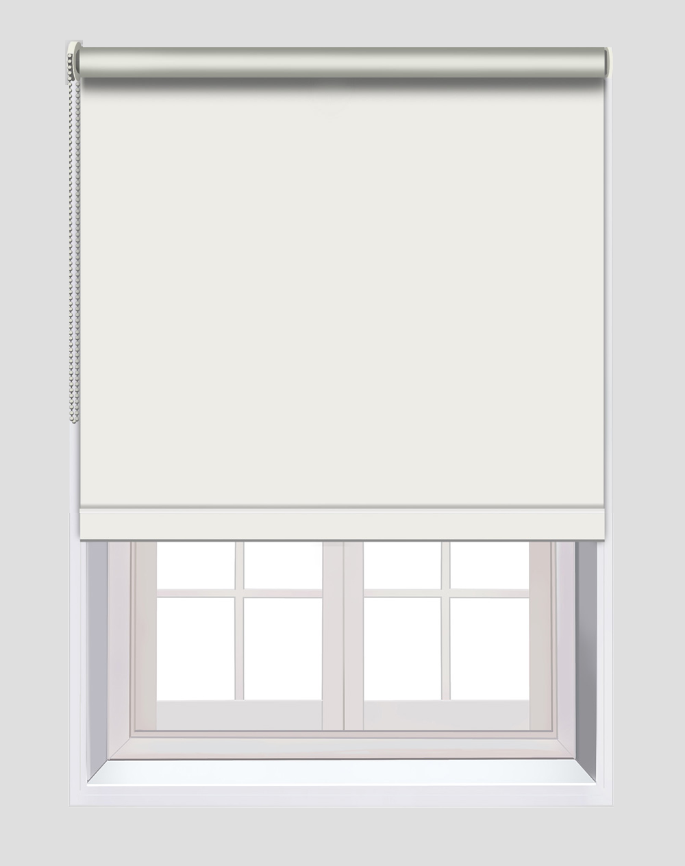 Custom made Blockout Roller Blinds - White